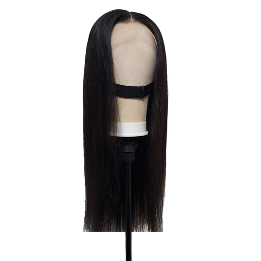 Straight 100% Human Hair HD Lace Frontal with Adjustable Band for Glueless Option