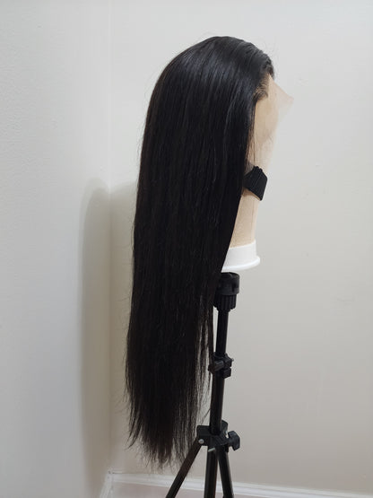 Straight 100% Human Hair HD Lace Frontal with Adjustable Band for Glueless Option