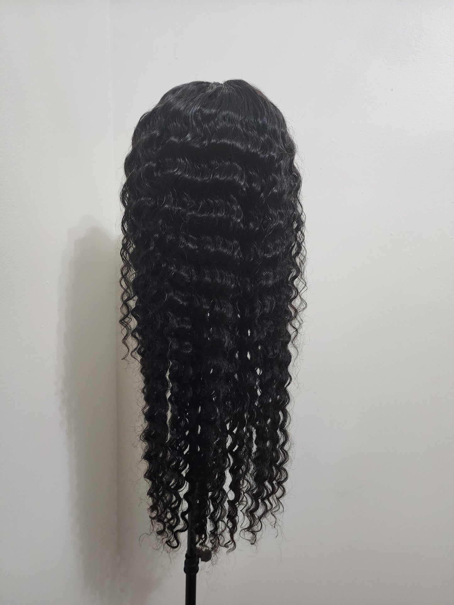 Deep-Wave 100% Human Hair HD Lace Frontal with Adjustable Band for Glueless Option